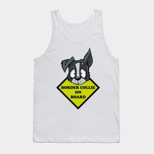 Border Collie on board Tank Top